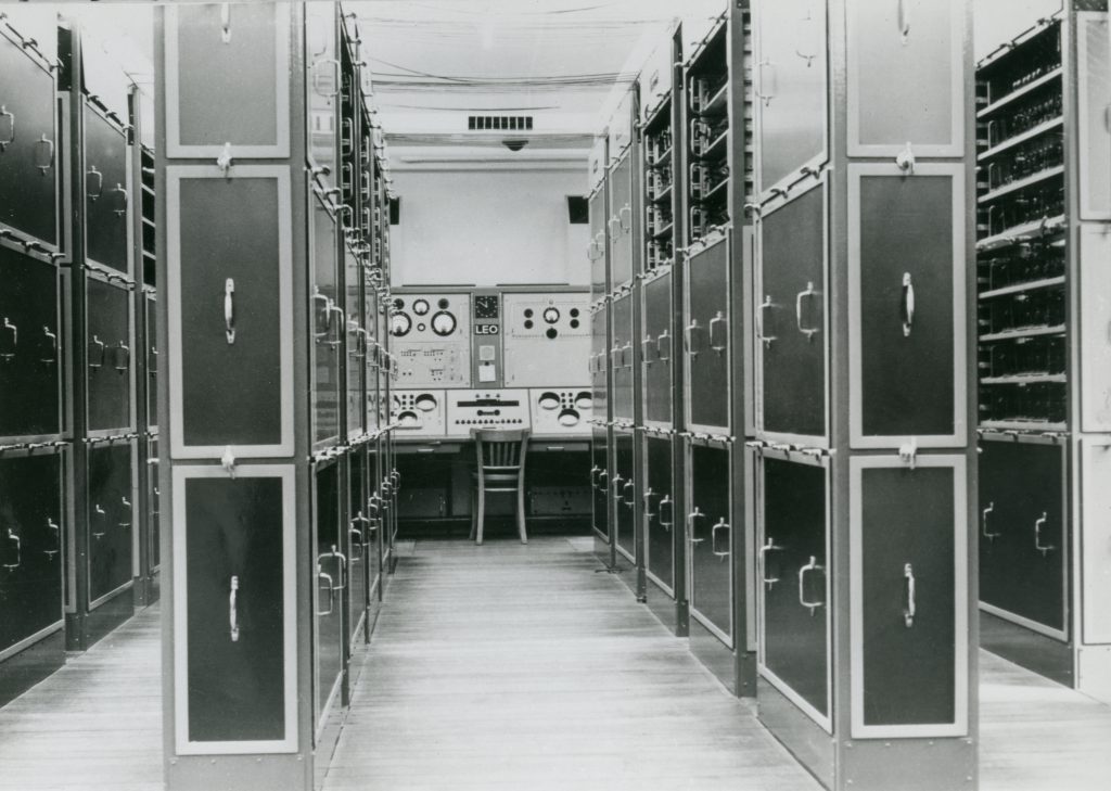 Image of LEO computer racks in the computer room