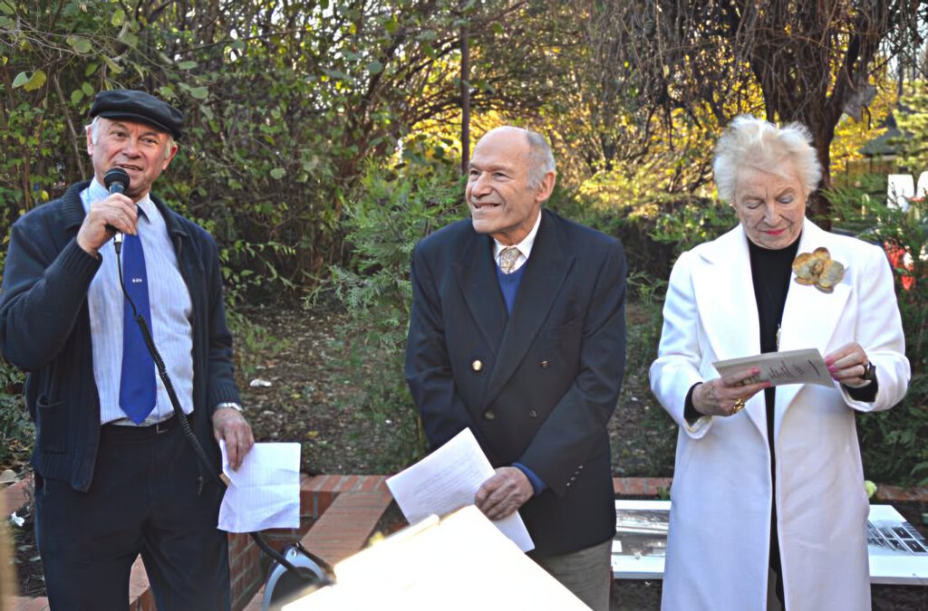 Peter Byford, Frank Land and Steve Shirley